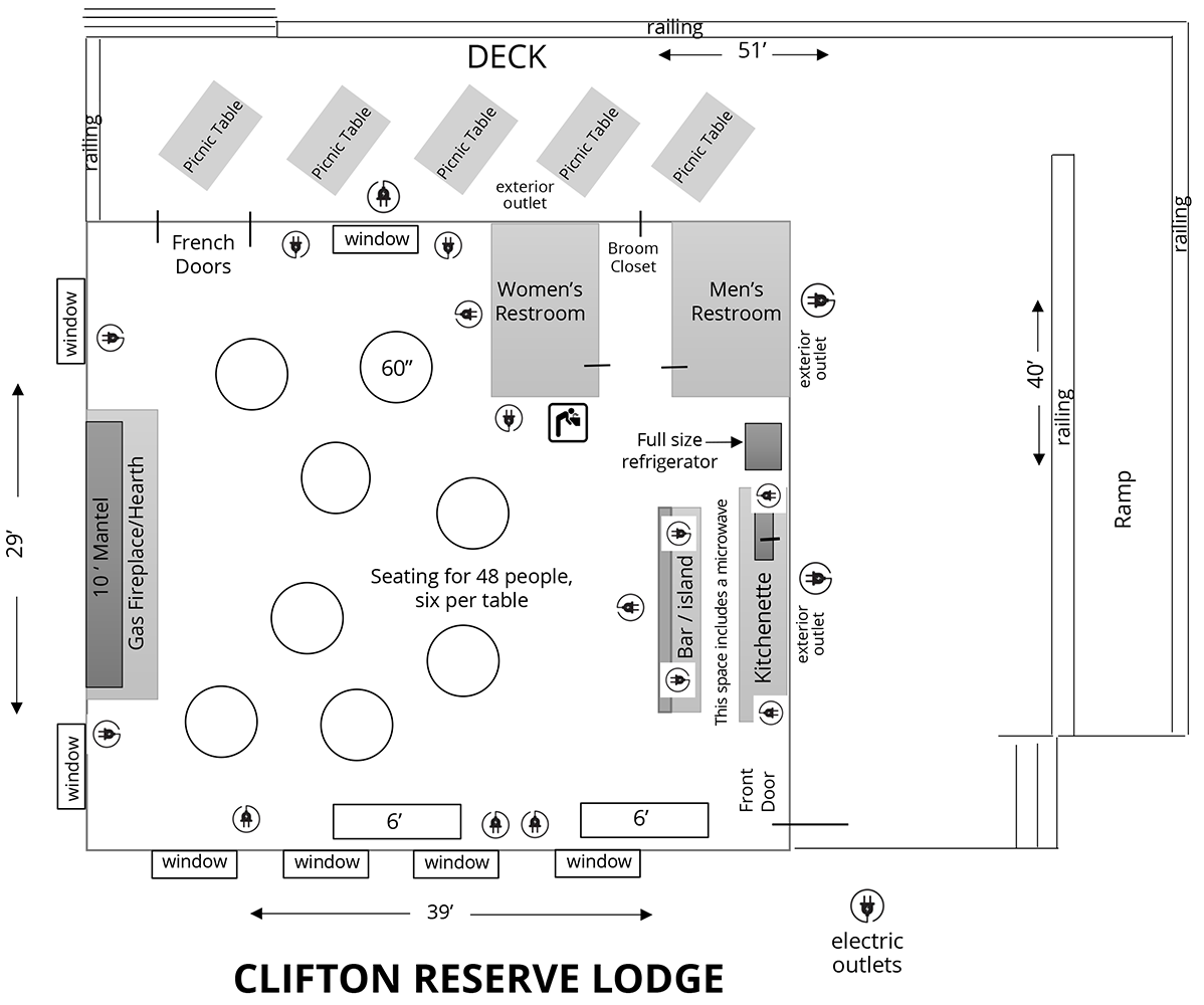 Floorplan of Clifton lodge click to enlarge