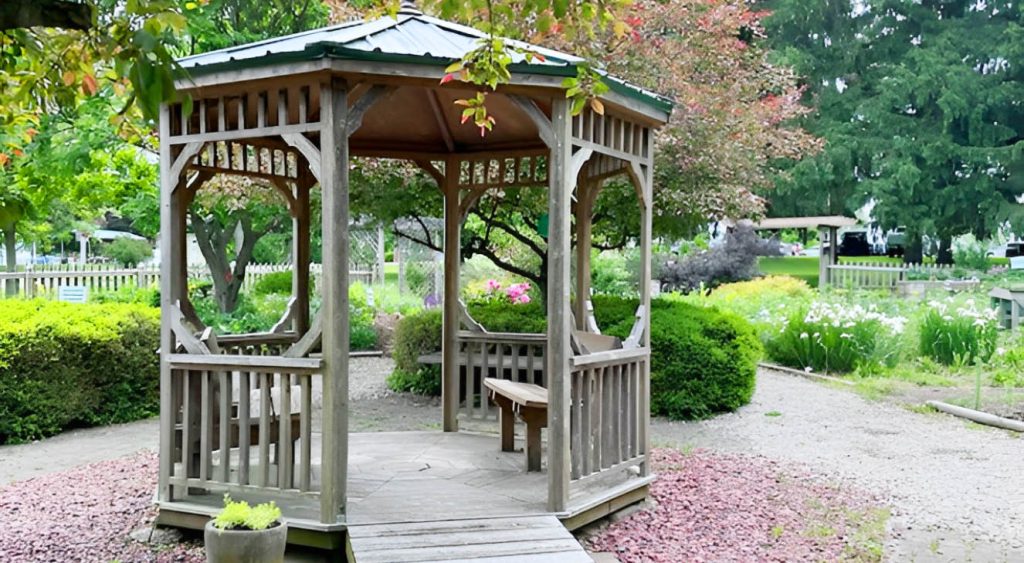 Gazebo in a garden