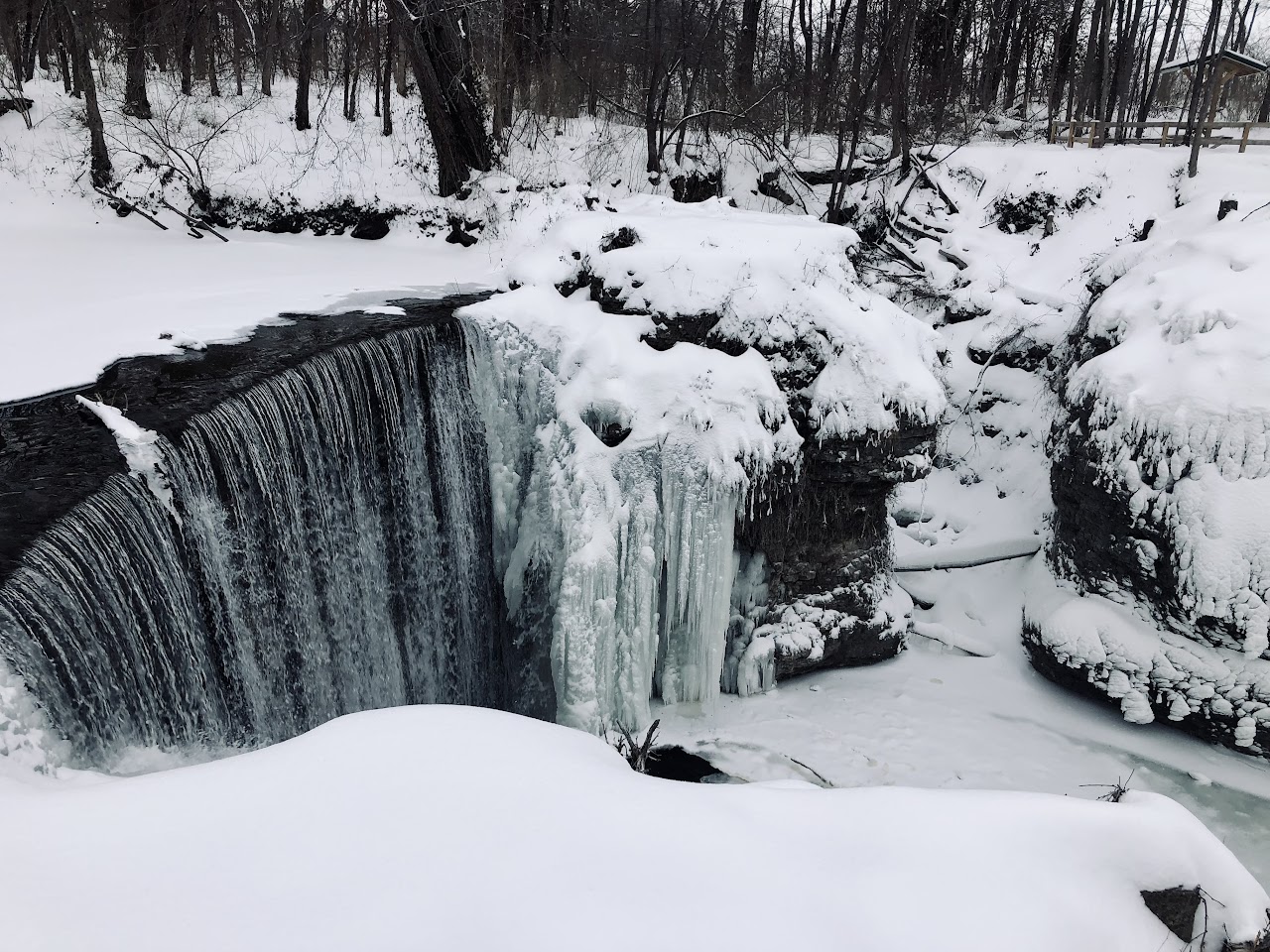 Cedar Cliff Falls at Winter