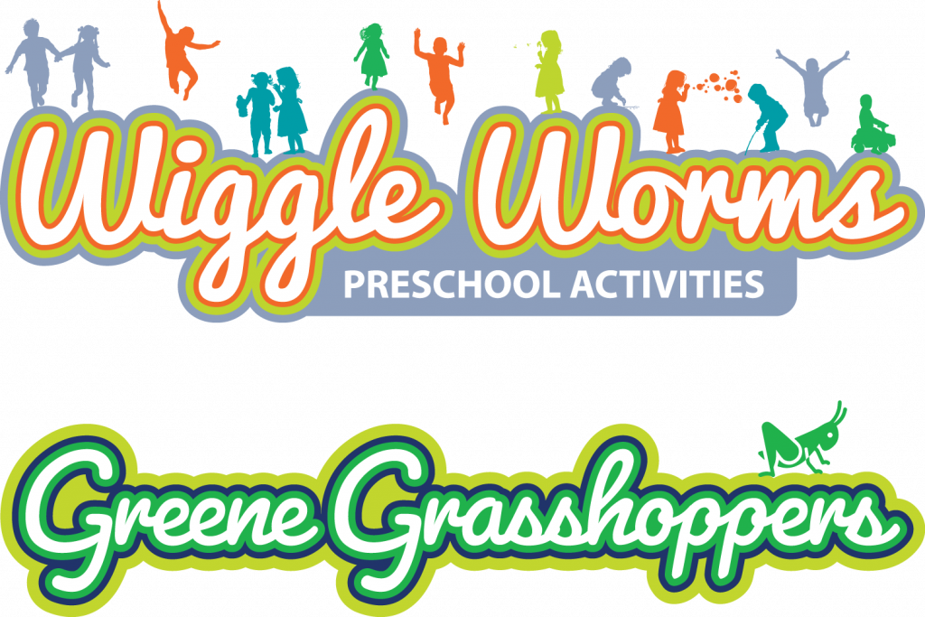 Wiggle Worms and Green Grasshoppers logos
