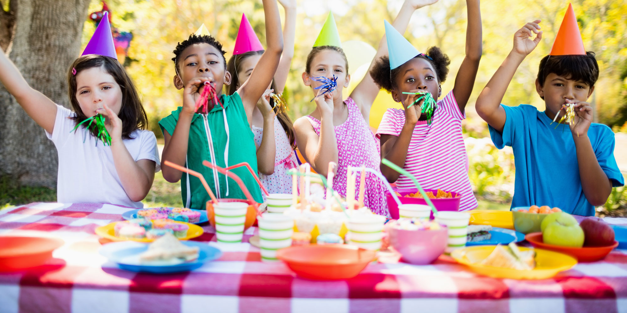 kids at a birthday party